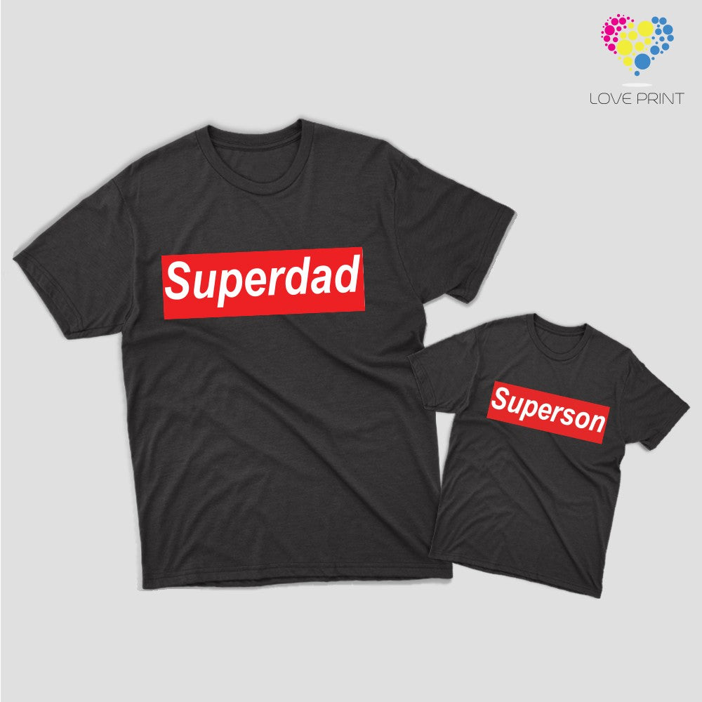 Coppia di T-Shirt per la festa del papà.